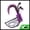 Purple, variant on Unique Bargains 1 Pack Elegant Feather King Half Face Party Mask Purple