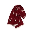 thumbnail image 5 of LEKODE Adult Festive Winter Knit Neck Wrap, Classic Cold‑Weather Scarf for Holiday Gatherings and Everyday Fall‑Winter Outfits D Watermelon Red One Size, 5 of 9