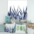 thumbnail image 2 of Designart ' Close Up Navy Blue Agave Leaves ' Traditional Canvas Wall Art Print, 2 of 4