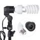 thumbnail image 5 of Kit de estudio fotográfico Andoer fotografía y vídeo retrato paraguas Kit de iluminación Triple continua con tres bombillas E27 tres giratorio toma tres Stand dos paraguas estuche Andoer-2 Kit de estudio fotográfico, 5 of 7