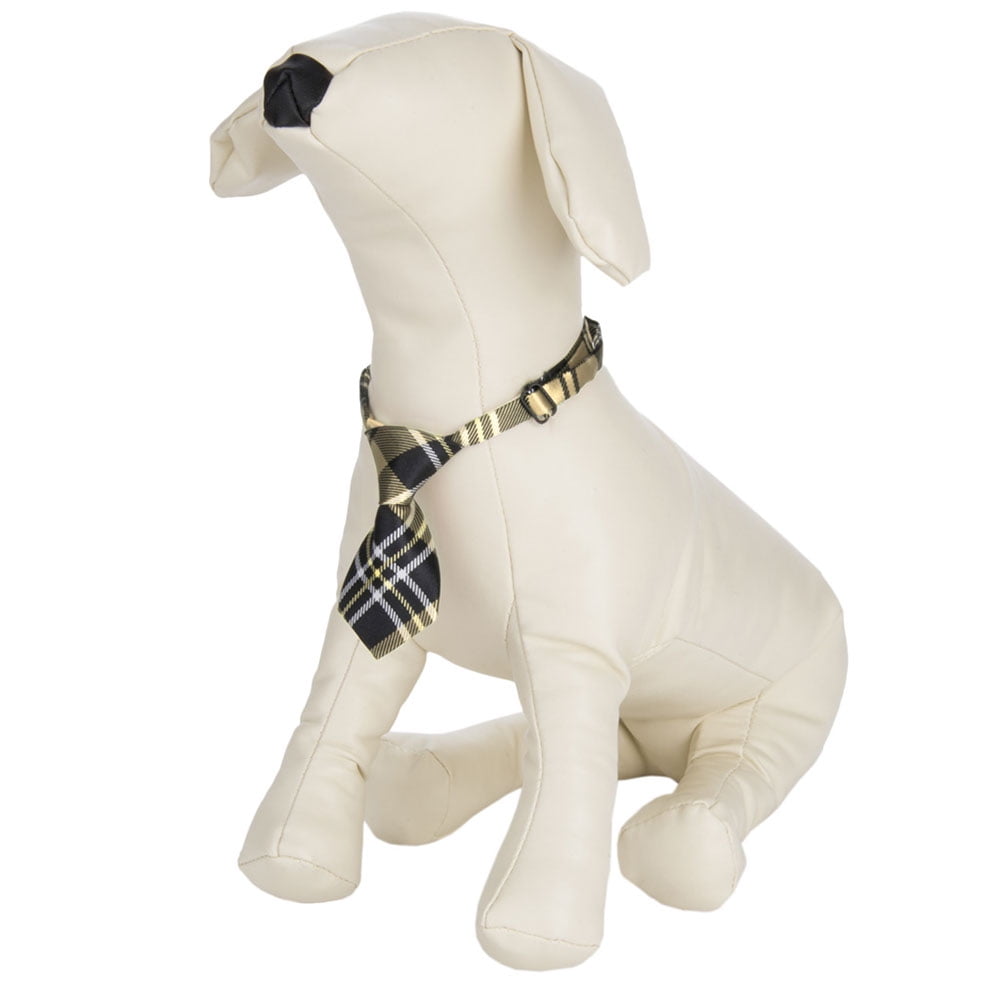 Pet Products Checker Plaid Necktie Collars For Small Dogs And Cats