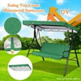 Clearance！ Sunggoko Swing Canopy Replacement Patio Swing Canopy