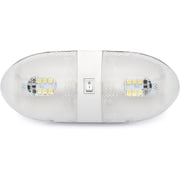 Lumitronics 12V Double LED Ceiling Dome Light RV Interior Lights with On/Off Switch