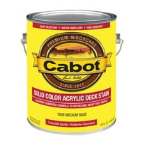 1 gal Cabot Stains 1808 Medium Base Solid Color Deck Water-Based Decking Stain