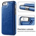 thumbnail image 4 of Premium Leather Flip Wallet Case with Card Slots & Magnetic Closure for Apple iPhone 6/7/8/X/XS/Plus, 4 of 5