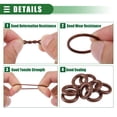 thumbnail image 4 of Universal O Ring Seal Gasket, Orings Seal Washer Replacement for Plumbing Repair for Cars Trucks, 7.5mm ID x 2.5mm CS, FKM Rubber, Brown, 100pcs, 4 of 6