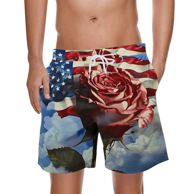 Weiqiqre Basketball Shorts Quick Dry Board Shorts with Zip Pockets Bathing Suits Beach Swimwear