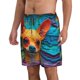 thumbnail image 2 of Fotbe Colorful Textured Chihuahua Trajes de Baño Estampados para Hombre, Shorts de Verano de Secado Rápido, Ropa de Playa, Bañadores-3X-Large, 2 of 6