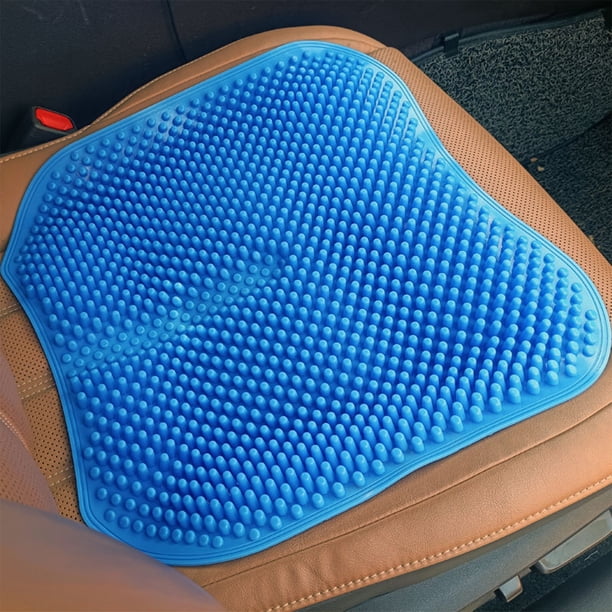 Almohadilla de cojín de asiento de automóvil de silicona universal | Diseño transpirable de nido de abeja hueco | Comodidad de enfriamiento para todas las estaciones | Cojín de asiento de camión |