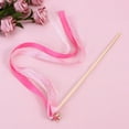 thumbnail image 3 of Masteelf 20Pcs Wedding Birthday Party Silk Lace Ribbon with Bells Streamers Wands Fairy Stick (Rose Red), 3 of 8