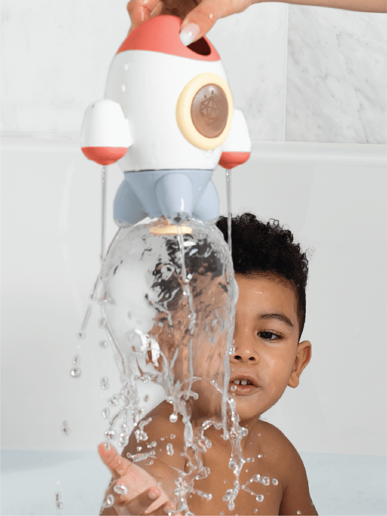 Jool Baby Blast-Off Rocket Sprinkler Interactive Water Bath Toy for Toddlers