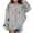 Grey, variant on SonxaHe Big Girl's Sweatshirt Cross Printed Long Sleeve Hoodless Sports Comfy Casual Autumn Winter Tops Pink,Sized 9-10