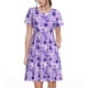 thumbnail image 1 of Balery Violet Vestidos sueltos de manga corta para mujer, vestidos de verano 2025, vestidos casuales de corte A con vuelo., 1 of 6