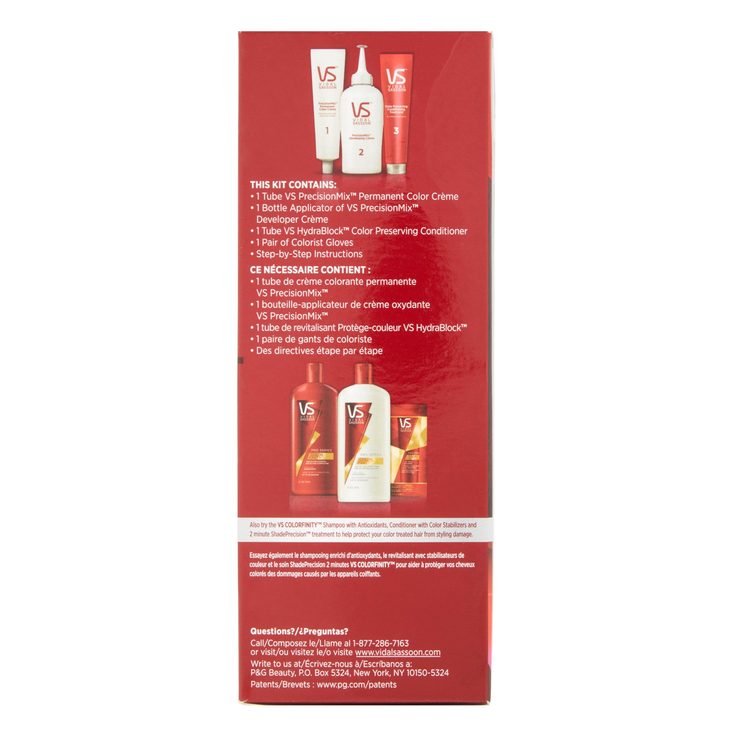 Vidal Sassoon Pro Series 4RV London Luxe Mayfair Burgundy Permanent Hair Color, 1 Application