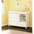 thumbnail image 2 of Pemberly Row Contemporary Wood 4 Drawer Changing Table in Pure White, 2 of 2