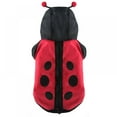 thumbnail image 1 of Halloween Dog Ladybug Costume Outfits Funny Winter Warm Small Dog Pet Cat Clothes Jacket Coat Clothing, 1 of 7