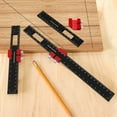 thumbnail image 7 of Woodworking Precision Pocket Ruler Aluminum Alloy Slide Ruler 300mm, 7 of 7