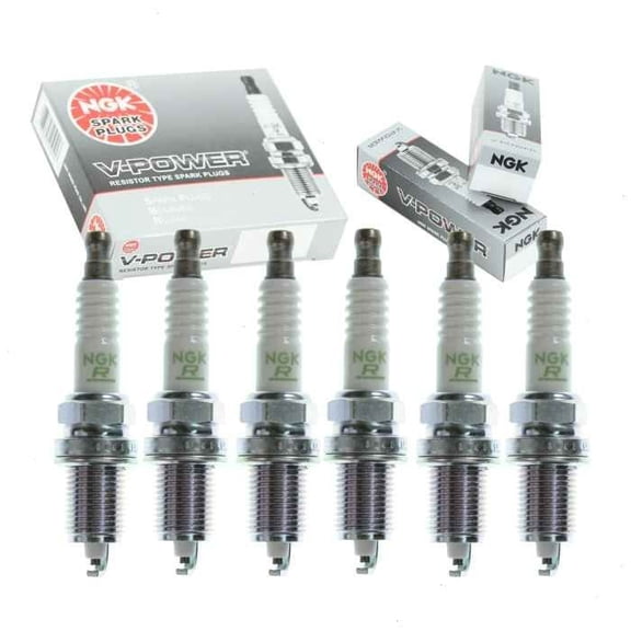 6 Pack NGK V-Power Spark Plugs 2001-2003 Dodge Dakota 3.9L V6 Kit Set Tune U