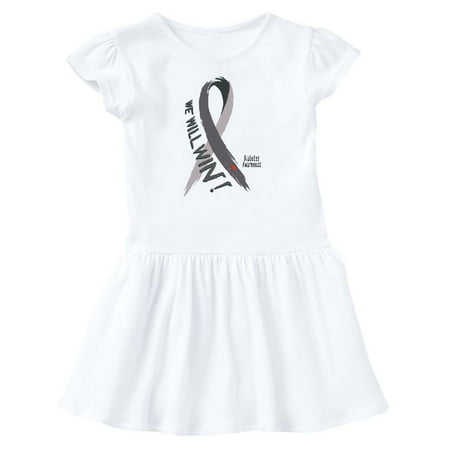 

Inktastic We Will Win Diabetes Awareness with Ribbon Gift Baby Girl Dress