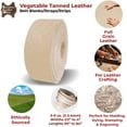 thumbnail image 3 of ELW Vegetable Tanned Leather Belt Blanks Strips Straps 5-6oz 2mm Thickness Sizes 1/2" to 4" W X 60" L,Tooling Leather, Full Grain Veg Tan, 3 of 9