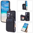 thumbnail image 6 of Compatible with Samsung Galaxy A14 5G PU Leather Clasp Flip Zipper Purse Case, with Shoulder Strap Lanyard for Women Credit Card Holder Cell Accessories Phone Cover for Samsung Galaxy A14 5G, Black, 6 of 9