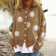 thumbnail image 2 of Towmus Cardigan Sweater for Women Floral Print Loose Casual Button Down Open Front Knit Cardigans Ladies Sweaters, 2 of 4