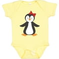 thumbnail image 3 of Inktastic Cute Penguin, Girl Penguin With Red Ribbon Boys or Girls Baby Bodysuit, 3 of 5