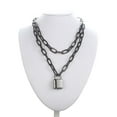 thumbnail image 1 of Grunge Lock Chain Necklace With A Padlock Pendants For Women, 1 of 27