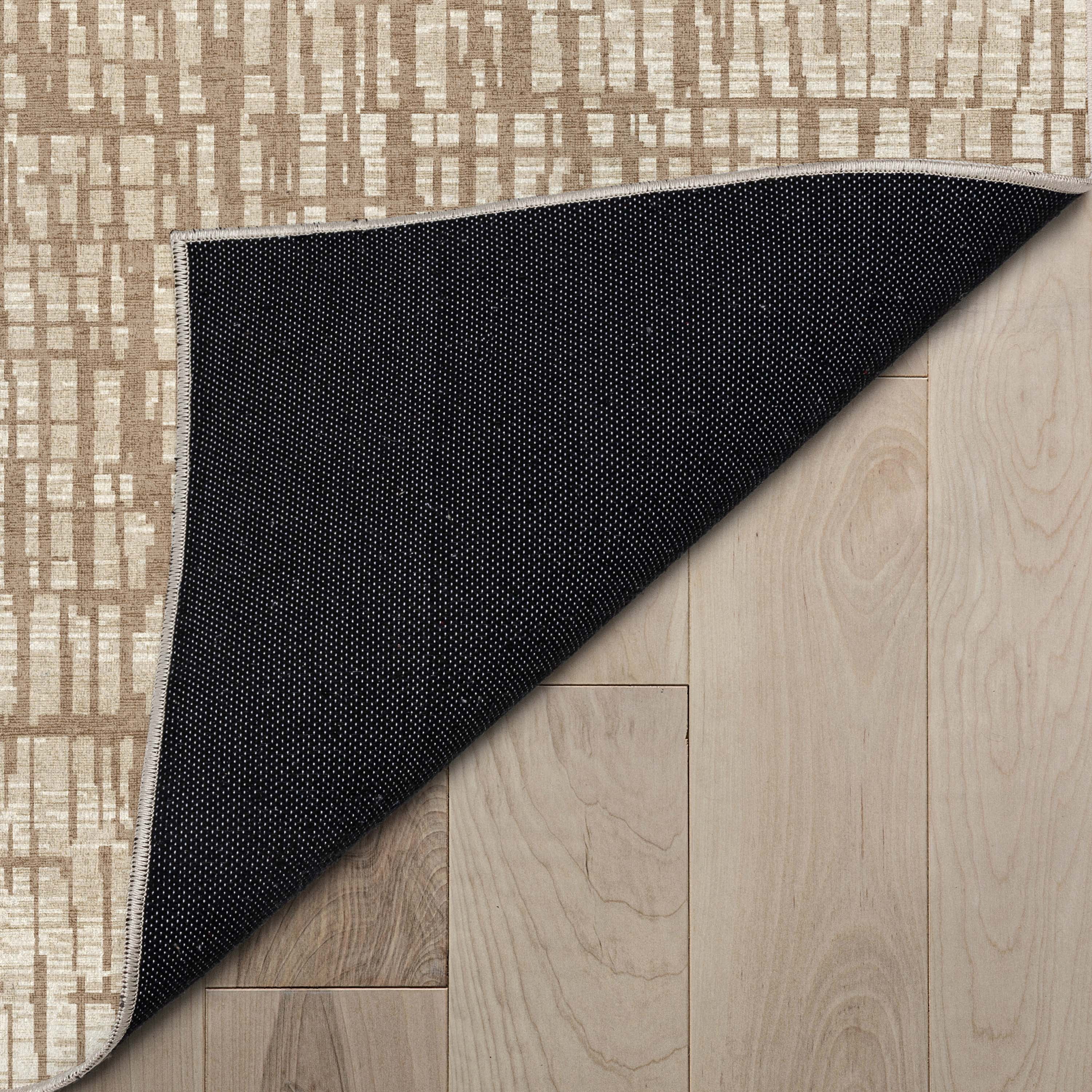 Well Woven Abstract Nightscape Modern Geometric Flat-Weave Ivory 5'3" x 7'3" Area Rug
