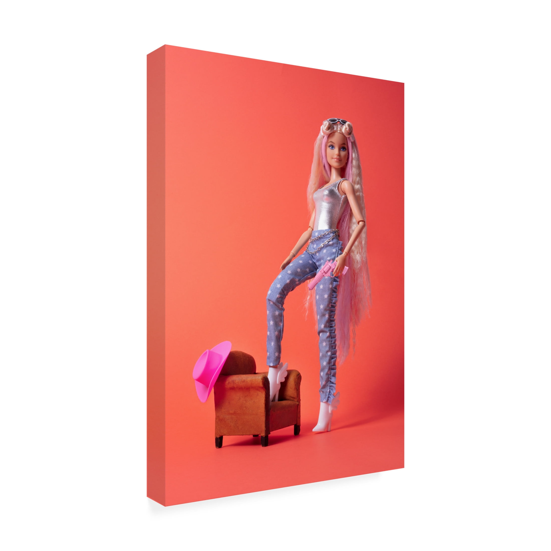 Canvas Wall Art - Julia Ramiro 'Cowgirl' Wall Art for Living Room, Bedroom, or Office D?cor by Trademark Fine Art - 22 x 32 Inches