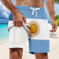 thumbnail image 2 of Men's Cargo Shorts Summer Fashion Printed Beach Pants, 2 of 4