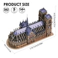 thumbnail image 4 of Rompecabezas de metal 3D Piececool, iglesia de Notre Dame de París, 382 piezas, 4 of 8