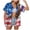 Watermelon Red, variant on vigerkar American Flag Shirt for Women: 4th July Graphic T-Shirts Patriotic USA Flag Star Stripes Tees Hawaiian Button Down Tops (Watermelon Red, S)