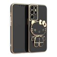 thumbnail image 3 of Funda de teléfono chapada de Hello Kitty para Samsung Galaxy, cubierta con soporte de espejo, A25, A35, A55, A15, A13, A23, A33, A53, A73, A12, A22, A32, A52, A72, 3 of 5