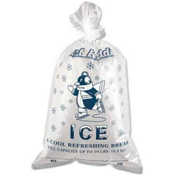 12 x 21 in. 10 lbs, 1.5 mil Printed Ice Bag - Pack of 1000