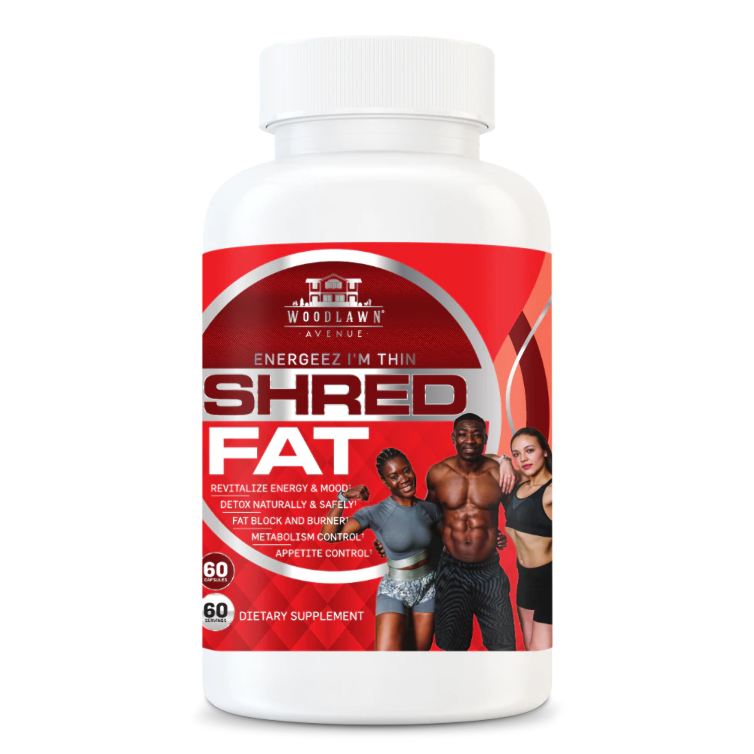 Shred Fat Chromium Supplement for WeightLoss Boost Energy & Focus