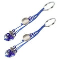 thumbnail image 3 of 2Pcs Blue Eyes Keychain Creative Personality Key Ring Luggage Pendant Decorations, 3 of 14
