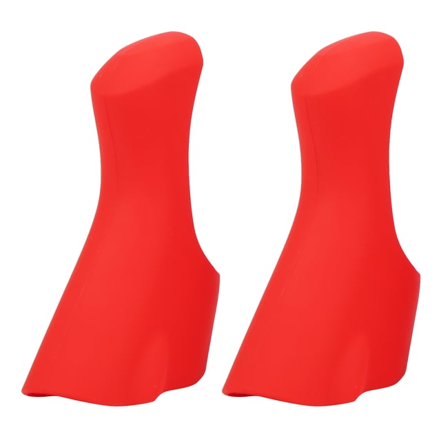 1 par de fundas protectoras de silicona para manillar de bicicleta, empuñaduras cómodas para bicicleta de carretera, accesorio de ciclismo 4700 Rouge