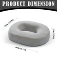 thumbnail image 3 of Cozival Donut Pillow, Memory Foam Seat Cushion with Hollow Center, Slow-Rebound Orthopedic Coccyx Pillow for Office Chair, Car Seat, and Home Use, Pressure Relief Comfort Pad, Coccyx Cushion, Purple, 3 of 9