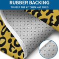 thumbnail image 4 of Yellow Leopard Pattern Bathroom Rugs Sets 3 Piece,Toilet Cover Set,Absorbent Non Slip Bathroom Mats Sets with U-Shaped Contour Rug Toilet Rug Set, 4 of 5