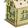 thumbnail image 4 of Adorno navideño colgante decorativo con luz nocturna de casa de madera en miniatura que  EstiloE Macarena Casa de madera, 4 of 8
