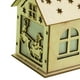 thumbnail image 4 of Adorno navideño colgante decorativo con luz nocturna de casa de madera en miniatura que EstiloE perfecl Casa de madera, 4 of 8