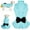 Blue, variant on Topkins Dog Birthday Dresses, Dog Princess Dress, Turtleneck Puppy Skirt with Velvet Bowknot for Small Medium Dogs Girl (Blue,XS)