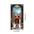 thumbnail image 3 of Cubierta de puerta de poliéster, decoración navideña, 35 x 72 pulgadas, cortina navideña, decoración de puerta y pared para Navidad, festival, fiesta, Halloween, otoño, decoración del hogar, adornos n, 3 of 6