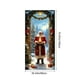 thumbnail image 3 of Ireezec Christmas Door Curtain Santa Claus Print Polyester Fabric Holiday Decoration for Front Door Indoor Wall Party Festival Decor, 3 of 6