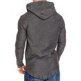 thumbnail image 3 of Sonducket Sudadera con capucha de algodón para hombre Sudadera con capucha absorbente de sudor Sudadera con capucha de algodón Sudadera con capucha de Sudaderas y sudaderas con capucha gris Sonducket AP000756-03, 3 of 6