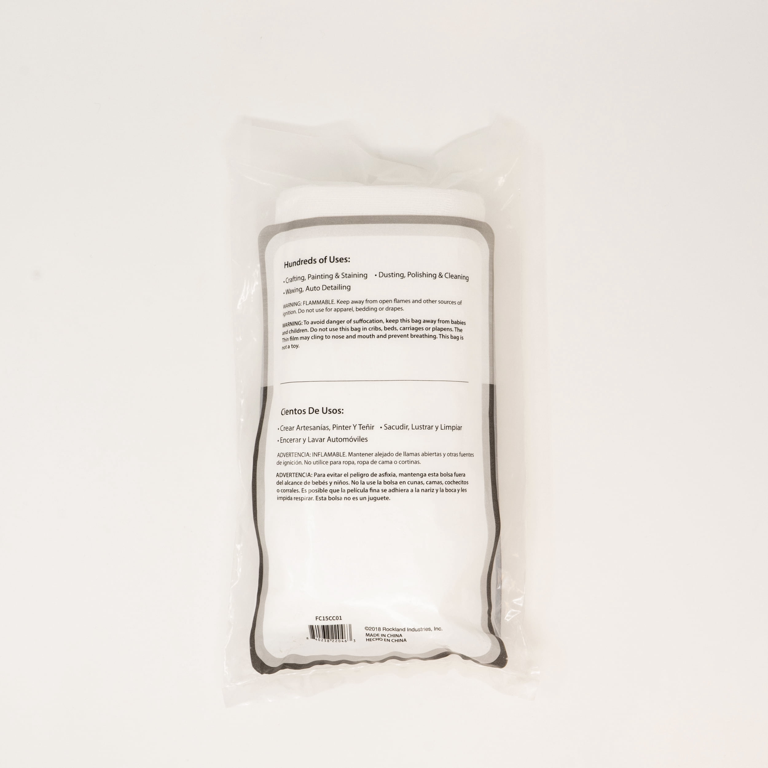 Roc-Lon 100% Cotton, Craft Fabric, Household, Décor, Cheesecloth Packaged, White - 36 Inch x 15 Yards