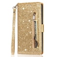 thumbnail image 1 of Case for FOXDOCK Google Pixel 6 Glitter Zipper Wallet Case with Short Hand Strap, 1 of 4