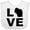 AA-White, variant on Inktastic Love Wisconsin Boys or Girls Baby Bib