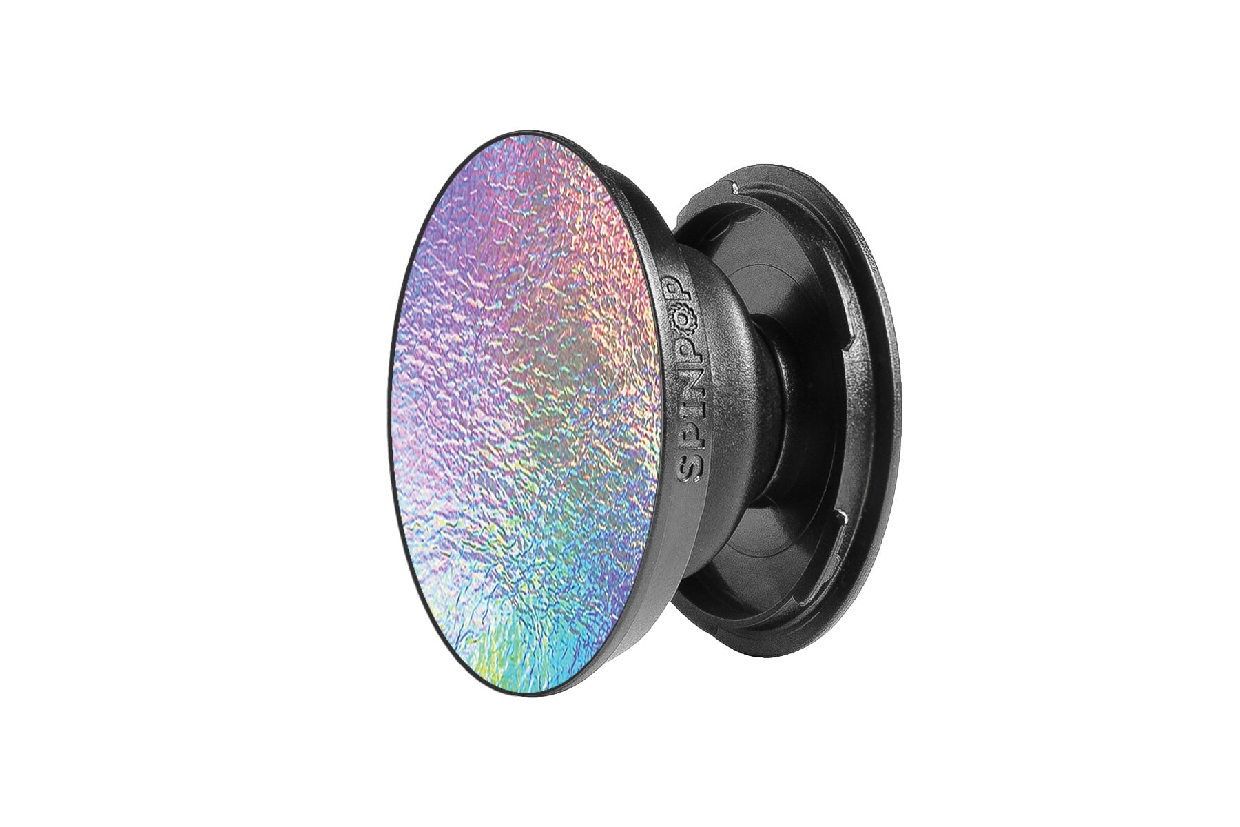 SpinPop Cell Phone Pop Grip Holder, Holographic Crinkle Design